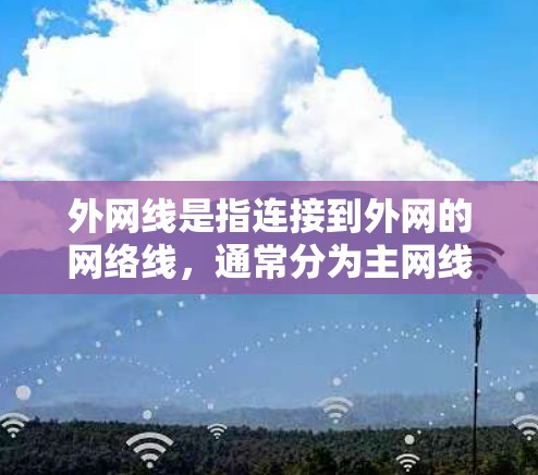 外网线是指连接到外网的网络线，通常分为主网线和备用网线。它在网络中扮演重要角色，用于连接到主网或备用网。以下是一些关于如何正确使用外网线的步骤