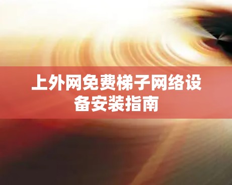 上外网免费梯子网络设备安装指南