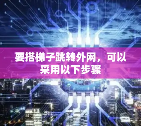 要搭梯子跳转外网,可以采用以下步骤