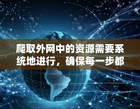 爬取外网中的资源需要系统地进行,确保每一步都考虑周全。以下是一个清晰的步骤指南,帮助你高效地爬取外网资源