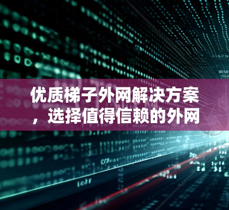 优质梯子外网解决方案,选择值得信赖的外网连接器