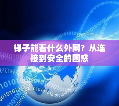 梯子能看什么外网?从连接到安全的困惑