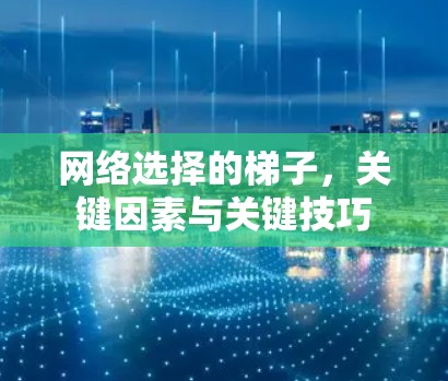 网络选择的梯子,关键因素与关键技巧