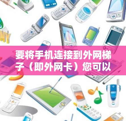 要将手机连接到外网梯子(即外网卡)您可以按照以下步骤操作