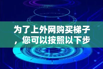 为了上外网购买梯子，您可以按照以下步骤操作