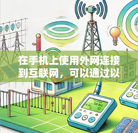 在手机上使用外网连接到互联网,可以通过以下步骤操作