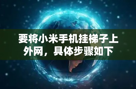 要将小米手机挂梯子上外网，具体步骤如下