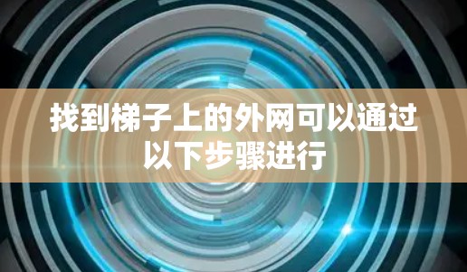 找到梯子上的外网可以通过以下步骤进行