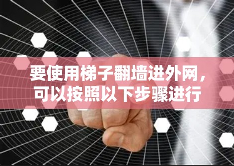 要使用梯子<strong>翻墙</strong>进外网,可以按照以下步骤进行