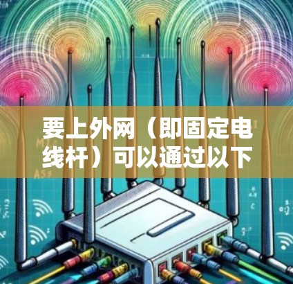 要上外网（即固定电线杆）可以通过以下步骤进行