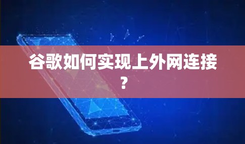 谷歌如何实现上外网连接？