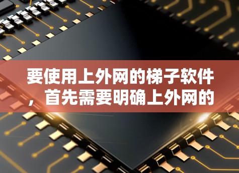 要使用上外网的梯子软件，首先需要明确上外网的具体功能和用途。上外网可能提供多种梯子软件，根据不同的网站类型选择合适的工具