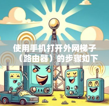 使用手机打开外网梯子（路由器）的步骤如下