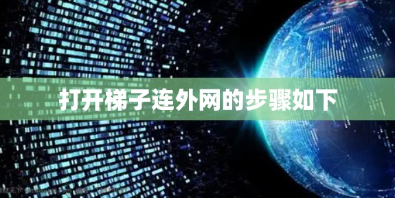 打开梯子连外网的步骤如下