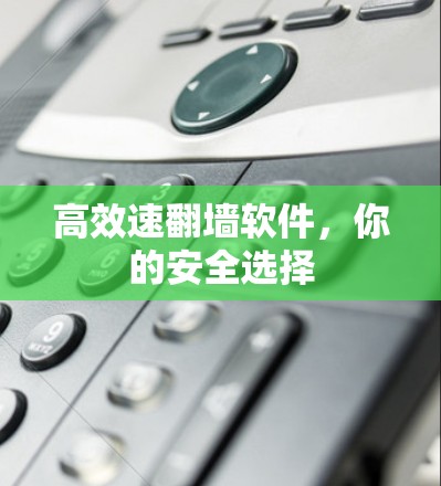 高效速<strong>翻墙</strong>软件，你的安全选择