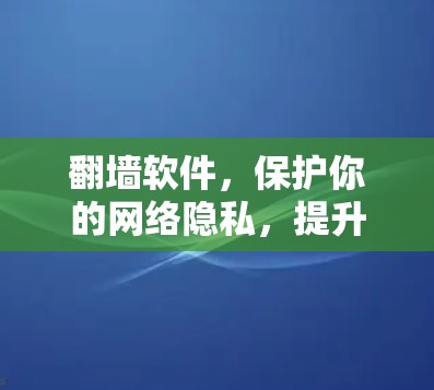 <strong>翻墙</strong>软件,保护你的网络隐私,提升你的电脑体验