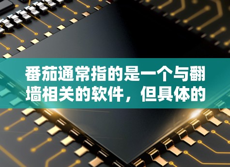 番茄通常指的是一个与<strong>翻墙</strong>相关的软件，但具体的番茄<strong>翻墙</strong>软件可能指的是某个特定的工具或软件，具体功能可能因平台而异。以下是一些可能的解释