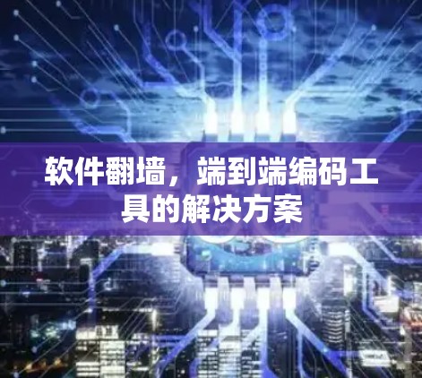 软件<strong>翻墙</strong>，端到端编码工具的解决方案