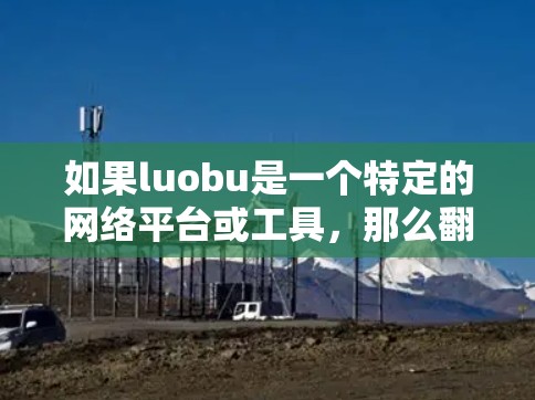 如果luobu是一个特定的网络平台或工具，那么<strong>翻墙</strong>软件可能指的是该平台提供的路由功能，用于在特定的网络上访问外部网络服务。然而，由于luobu是一个未知的缩写，因此需要更多背景信息来准确解释