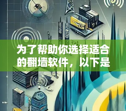 为了帮助你选择适合的<strong>翻墙</strong>软件,以下是分步骤的建议