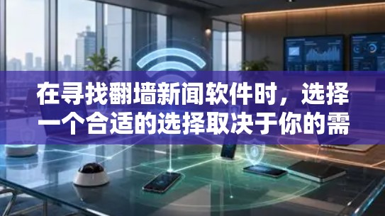 在寻找<strong>翻墙</strong>新闻软件时,选择一个合适的选择取决于你的需求和偏好。以下是一些推荐和他们的特点