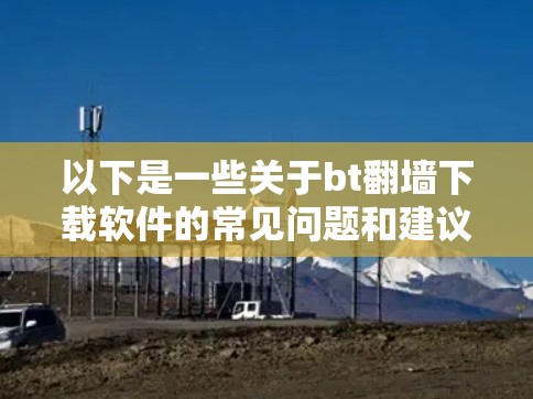以下是一些关于bt翻墙下载软件的常见问题和建议