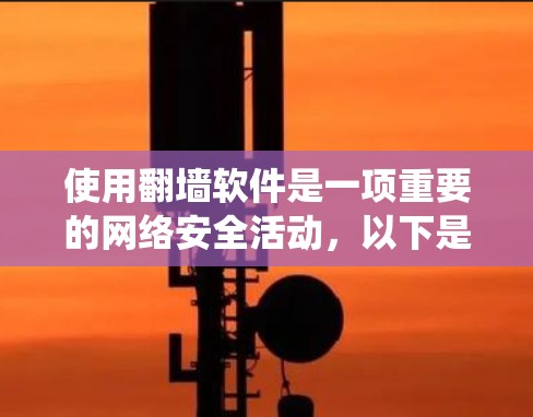 使用翻墙软件是一项重要的网络安全活动,以下是系统化的步骤指南