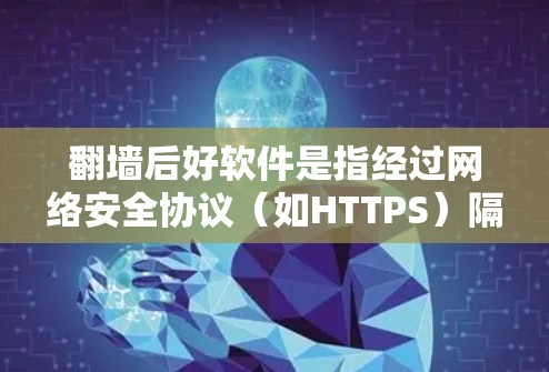 <strong>翻墙</strong>后好软件是指经过网络安全协议（如HTTPS）隔离后的软件，通常具备以下特点