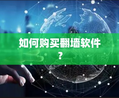 如何购买<strong>翻墙</strong>软件?
