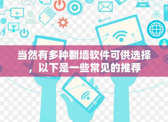 当然有多种<strong>翻墙</strong>软件可供选择，以下是一些常见的推荐