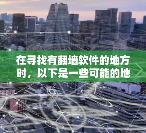 在寻找有<strong>翻墙</strong>软件的地方时，以下是一些可能的地点及其特点