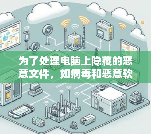 为了处理电脑上隐藏的恶意文件，如病毒和恶意软件，可以按照以下步骤操作