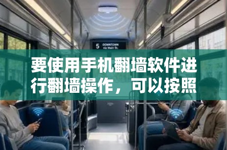 要使用手机<strong>翻墙</strong>软件进行<strong>翻墙</strong>操作,可以按照以下步骤进行操作