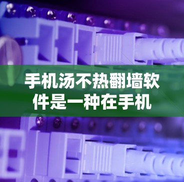 手机汤不热<strong>翻墙</strong>软件是一种在手机上安装或复制其他设备的高级工具，通常涉及设备复制、安装和管理。以下是对该软件的详细总结