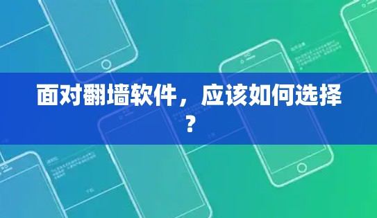 面对<strong>翻墙</strong>软件,应该如何选择?