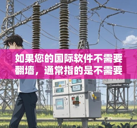 如果您的国际软件不需要<strong>翻墙</strong>,通常指的是不需要连接本地网络,可以在任何设备上使用。以下是一些国际软件或应用,它们不需要<strong>翻墙</strong>