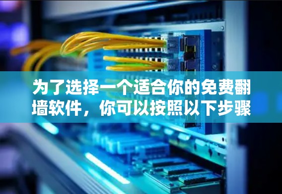 为了选择一个适合你的免费<strong>翻墙</strong>软件,你可以按照以下步骤进行