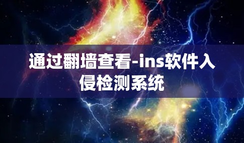通过<strong>翻墙</strong>查看-ins软件入侵检测系统