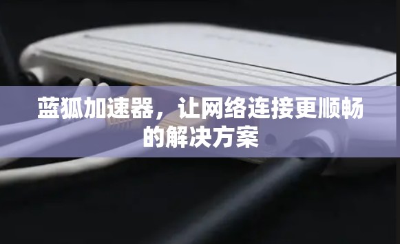 蓝狐加速器,让网络连接更顺畅的解决方案 蓝狐加速器,让网络连接更顺畅的解决方案