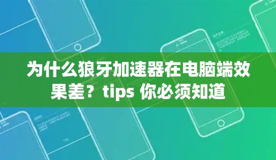 为什么狼牙加速器在电脑端效果差?tips 你必须知道 为什么狼牙加速器在电脑端效果差?tips 你必须知道