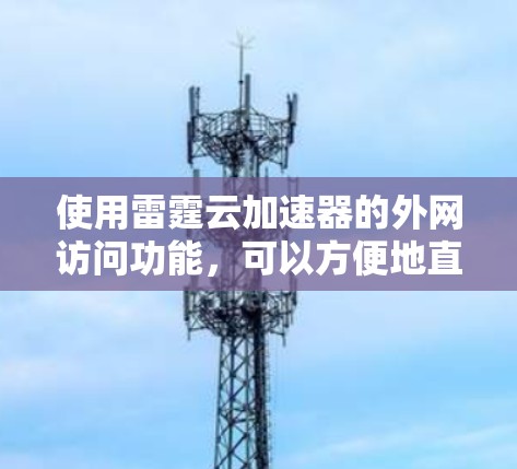 使用雷霆云加速器的外网访问功能,可以方便地直接访问外部设备,无需经过网关。以下是使用该功能的步骤说明