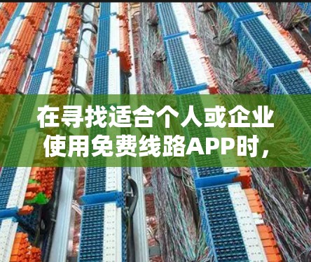 在寻找适合个人或企业使用免费线路APP时,以下是一个有条理的推荐和分析 在寻找适合个人或企业使用免费线路APP时,以下是一个有条理的推荐和分析