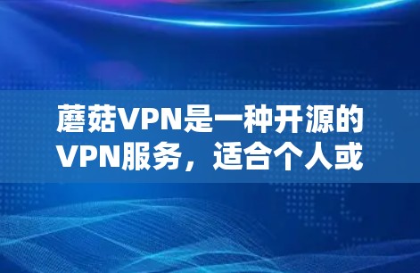 蘑菇VPN是一种开源的VPN服务，适合个人或企业用户使用。以下是一些详细的步骤和注意事项，帮助您顺利安装和使用蘑菇VPN