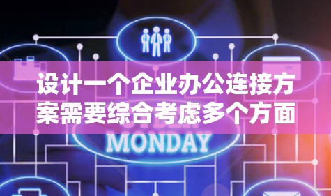 设计一个企业办公连接方案需要综合考虑多个方面,以确保高效、安全和稳定的工作环境。以下是一个有条理的方案概述
