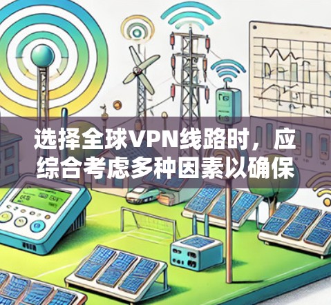选择全球VPN线路时,应综合考虑多种因素以确保最佳体验。以下是详细的建议