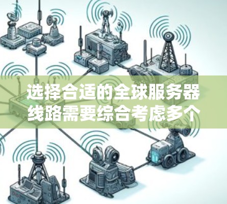 选择合适的全球服务器线路需要综合考虑多个因素,以满足您的具体需求。以下是一些综合考虑的因素和建议