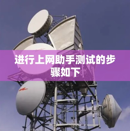 进行上网助手测试的步骤如下