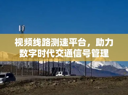 视频线路测速平台，助力数字时代交通信号管理