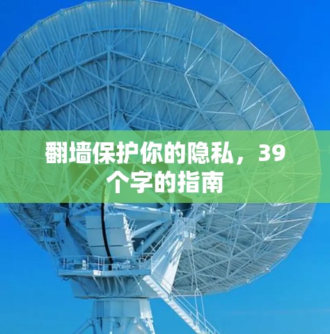 <strong>翻墙</strong>保护你的隐私,39个字的指南
