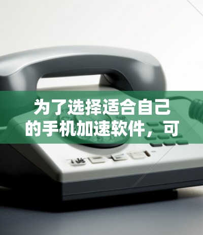 为了选择适合自己的手机加速软件，可以按照以下步骤进行